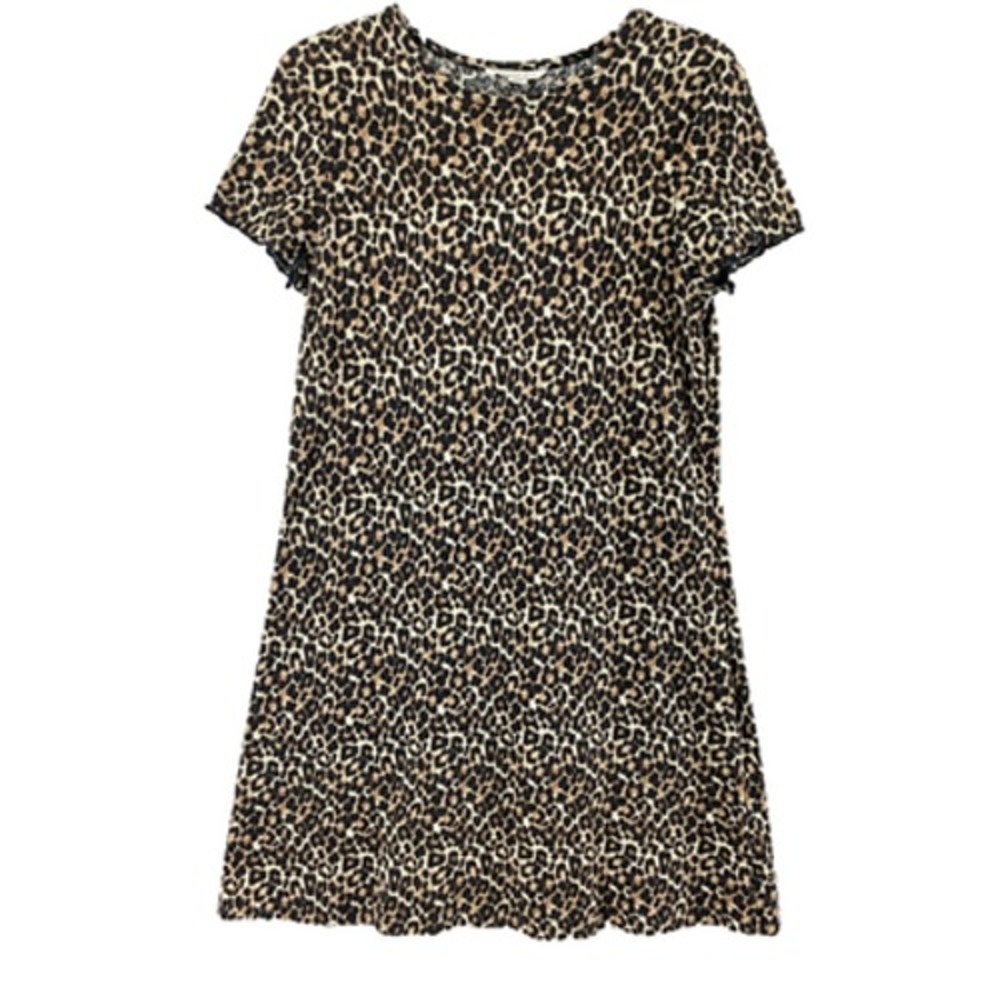 American Eagle Dress Womens Large Animal Print Waffle‎ Knit Flintstone Costume